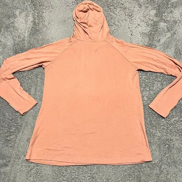 Free Fly Hoodie Womens Medium Bamboo Blend Pullover Performance Orange - Picture 3 of 8